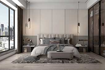 白银现代风格-卧室