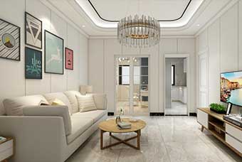 白银现代风格-客厅