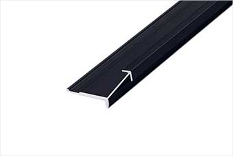 白银航空纤维墙咔铝合金阳角线（哑黑氧化）