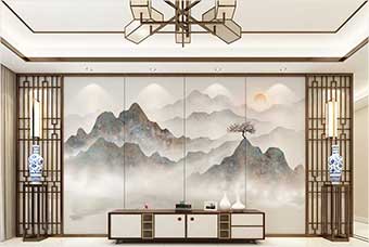 白银森佰汇航空纤维（山水画系列）