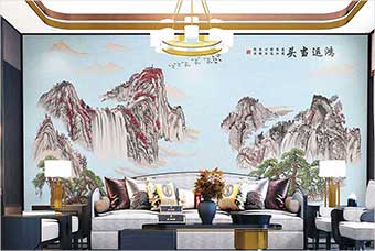 白银森佰汇航空纤维墙咔（鸿运当头）